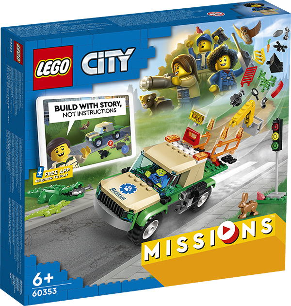 LEGO 60353 Lego city missions Missioni di salvataggio animale